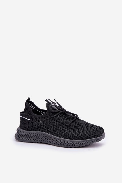 Mesh Slip-On Sports Shoes Women Black Harice 2