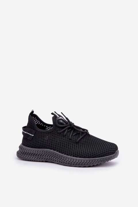 Mesh Slip-On Sports Shoes Women Black Harice