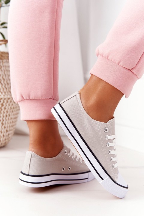 Moteriški klasikiniai sportbačiai pilki Omerta