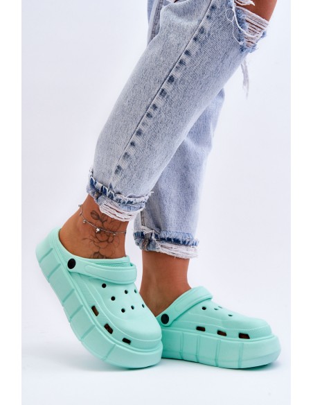 Moteriški putplasčio platforminiai „Crocs Mint Beckett“ batai