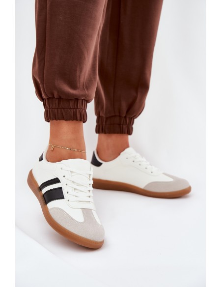 Low Women's Sneakers Made Of Eco Leather White Nonalorin