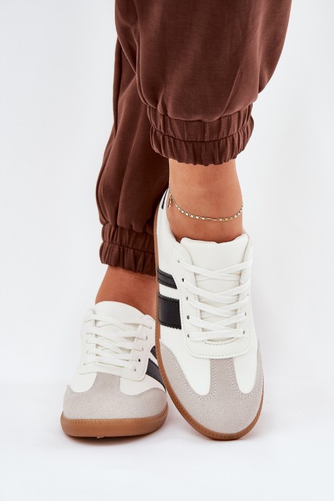 Low Women's Sneakers Made Of Eco Leather White Nonalorin