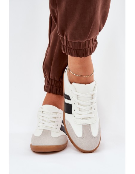 Low Women's Sneakers Made Of Eco Leather White Nonalorin