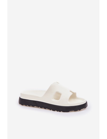 Foam Slippers With Cutouts White Neladith