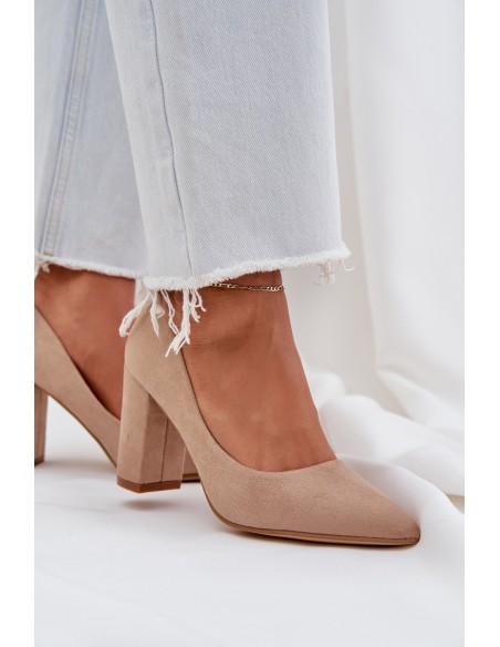 Moteriški aukštakulniai „On A Block Eco Suede“ tamsiai smėlio spalvos „Florena“