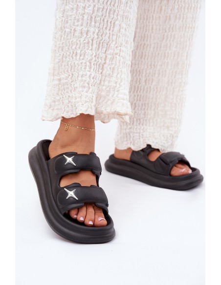 Foam Women's Platform Sandals Black Falowena