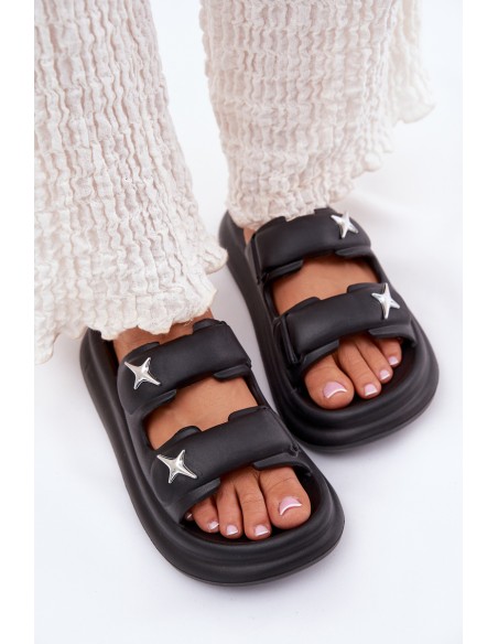 Foam Women's Platform Sandals Black Falowena