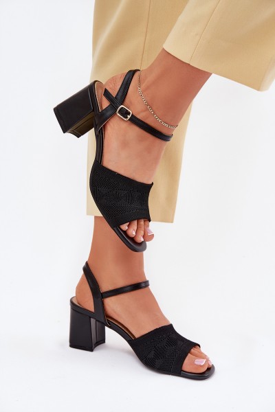 Women's Heeled Sandals Black Sarena
