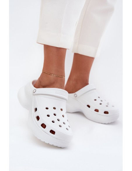 Women's Foam Slippers On Massive Sole Big Star RR274A119 White