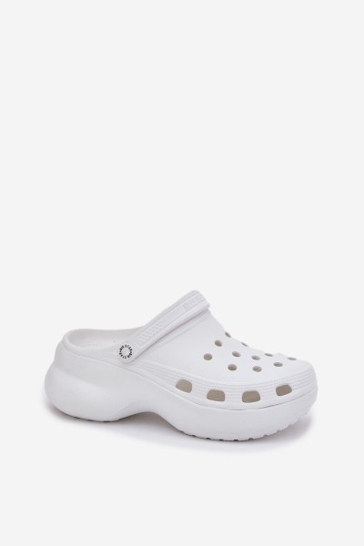 Women's Foam Slippers On Massive Sole Big Star RR274A119 White 2