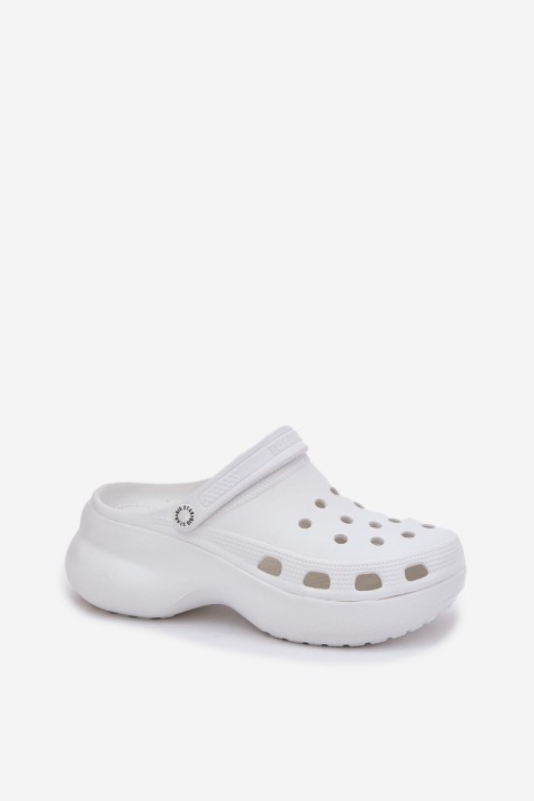 Women's Foam Slippers On Massive Sole Big Star RR274A119 White