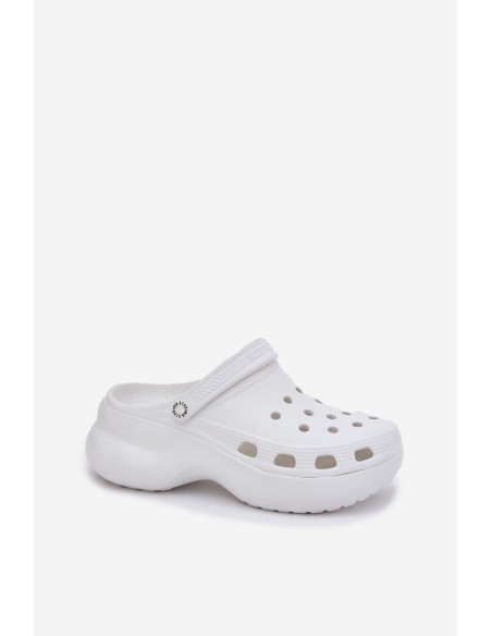 Women's Foam Slippers On Massive Sole Big Star RR274A119 White