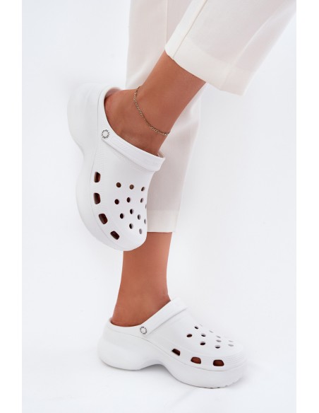 Women's Foam Slippers On Massive Sole Big Star RR274A119 White