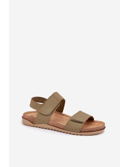 Leather Women's Sandals Inblu AA0001KU Green