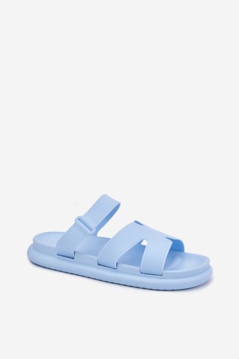 Women's Rubber Slippers With Strap Blue Tavirae