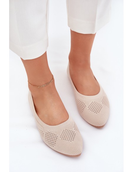 Fabric Women's Ballet Flats Beige Zelira
