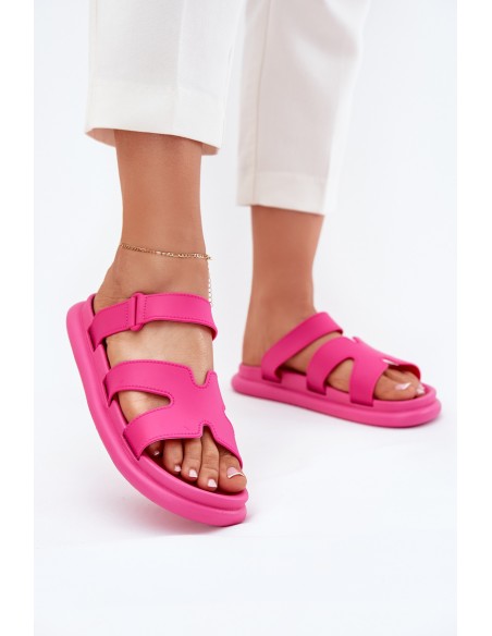 Women's Rubber Slides With Strap Fuchsia Tavirae
