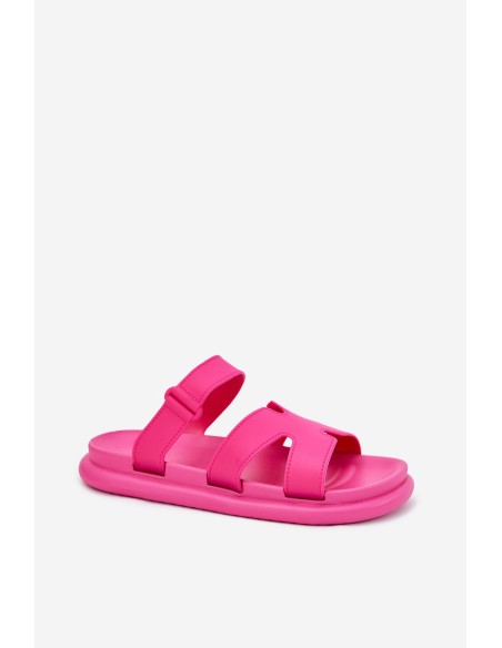 Women's Rubber Slides With Strap Fuchsia Tavirae
