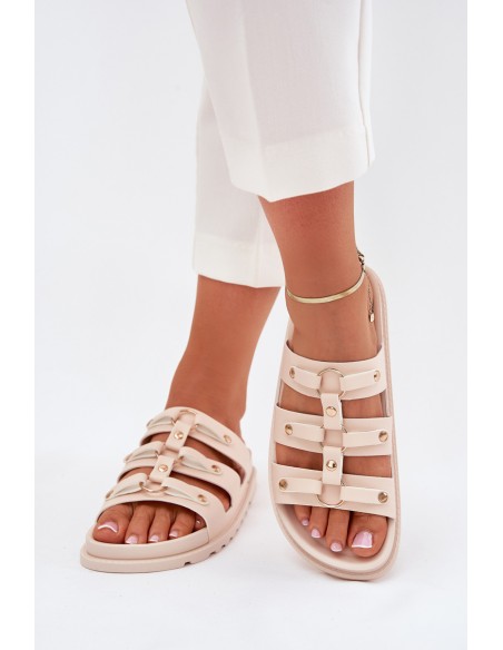 Womens Sandals With Straps Light Beige Pasiriela