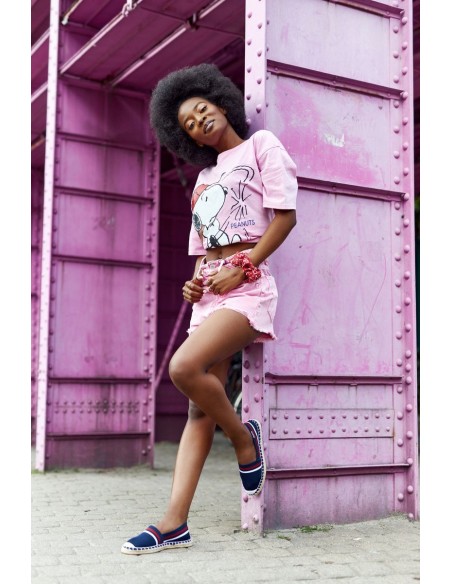 Espadrilės su pintais padais „Big Star HH274483“ tamsiai mėlynos spalvos