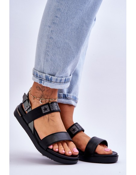 Women's Flat Sandals Big Star LL274938 Black