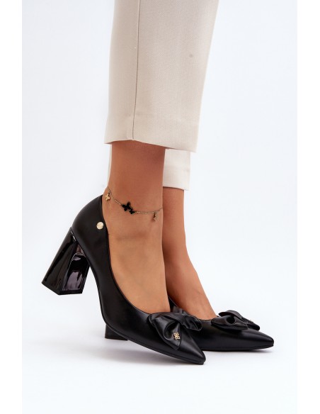 Black Bow Pump Heels by Ariemessa