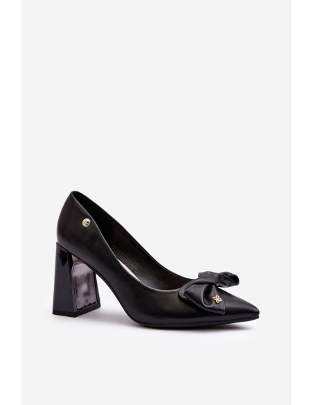 Black Bow Pump Heels by Ariemessa