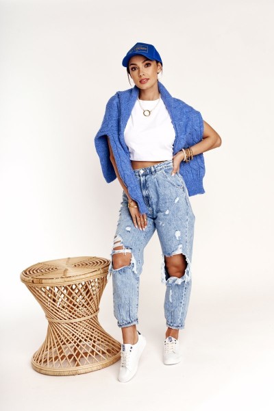 Women's Leather Sneakers BIG STAR BB274211 White Navy 2