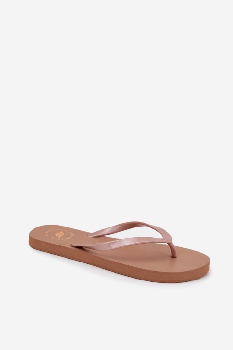 Women's Flip Flops Light Brown 4FMM00FFLIF018-82S