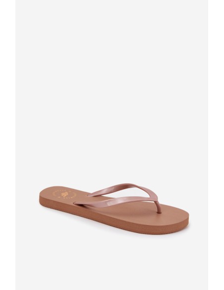 Women's Flip Flops Light Brown 4FMM00FFLIF018-82S