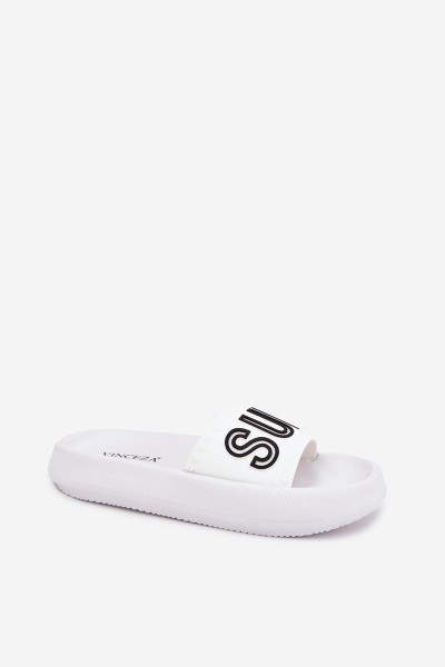 Women's Slippers On Thick Sole SUMMER White Vinceza 76051 2