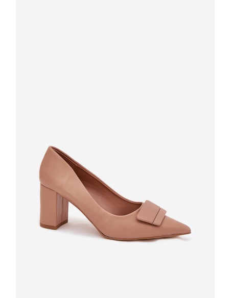 Heels With Decoration Dark Beige Celira