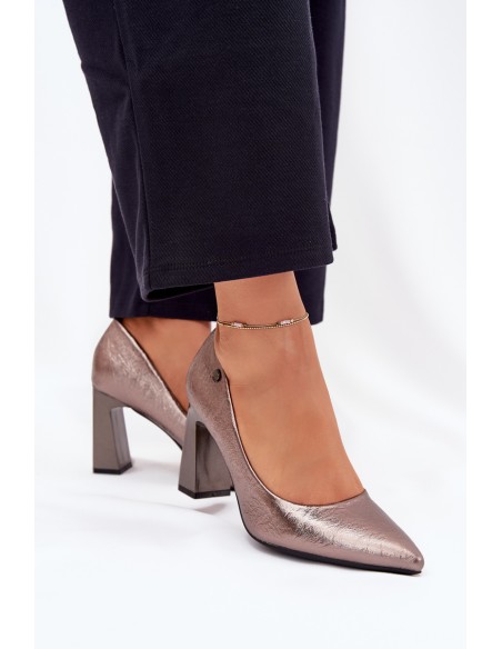 Women's Heels On A Block Vinceza 62252 Graphite