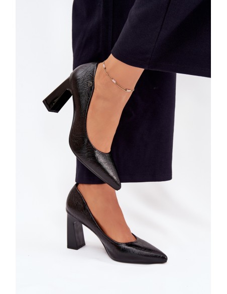 Women's Heeled Pumps Vinceza 62252 Black