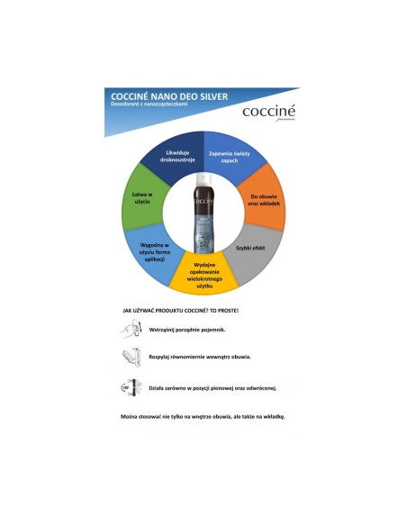 Coccine Nano Deo Silver batų gaiviklis 75ml