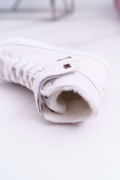 BIG STAR odiniai sportbačiai su izoliacija V274541FW balti 2