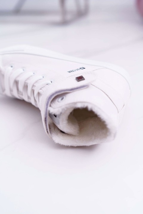 BIG STAR odiniai sportbačiai su izoliacija V274541FW balti