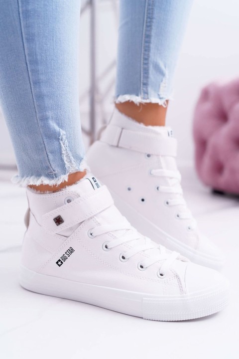 BIG STAR Leather Insulated Sneakers V274541FW White