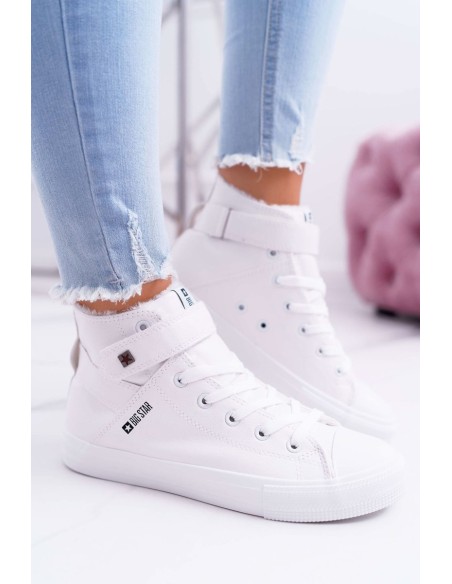 BIG STAR Leather Insulated Sneakers V274541FW White