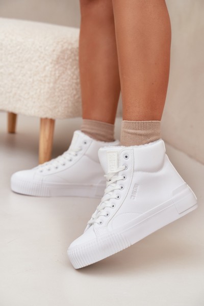 Warm Women's Platform Sneakers Big Star OO274794 White