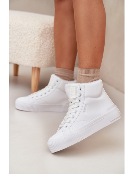 Warm Women's Platform Sneakers Big Star OO274794 White