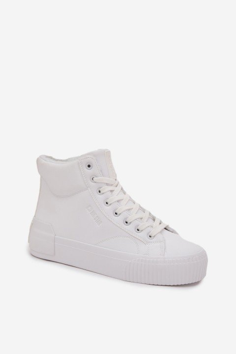 Warm Women's Platform Sneakers Big Star OO274794 White