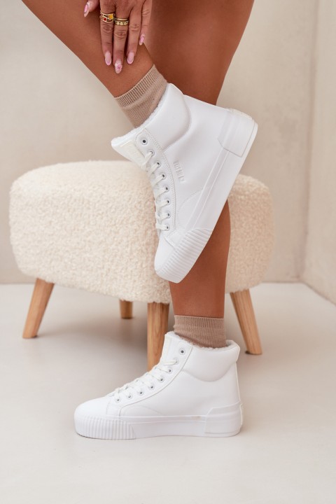 Šilti moteriški platforminiai sportbačiai Big Star OO274794 balti