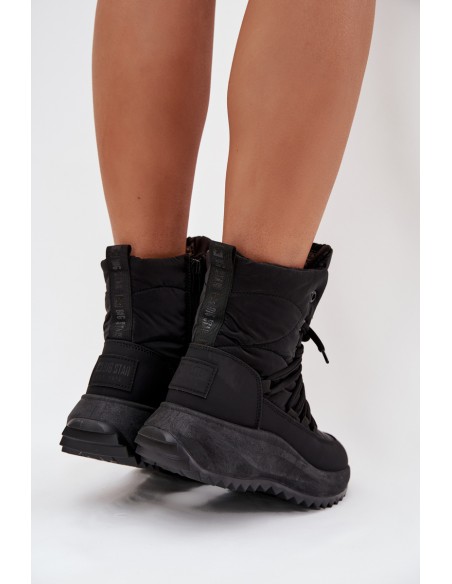 Women s Snow Boots With Zipper Big Star SS274059 Black