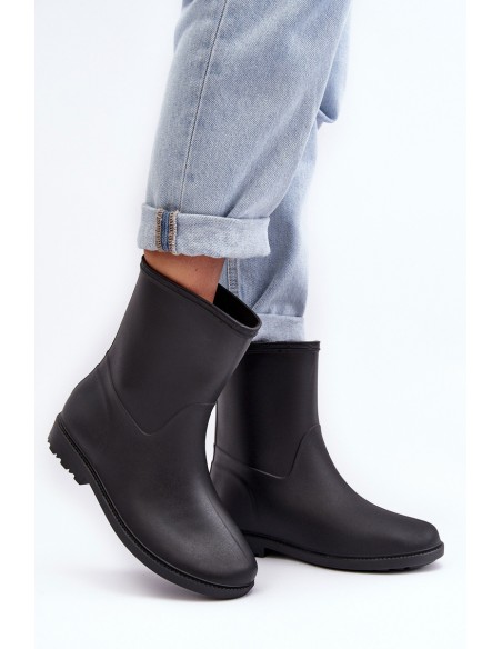 Women's Classic Slip-On Boots Black Solihia