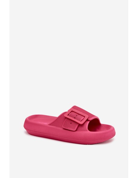 Ladies Foam Platform Sandals With Buckle Big Star RR274A583 Fuchsia