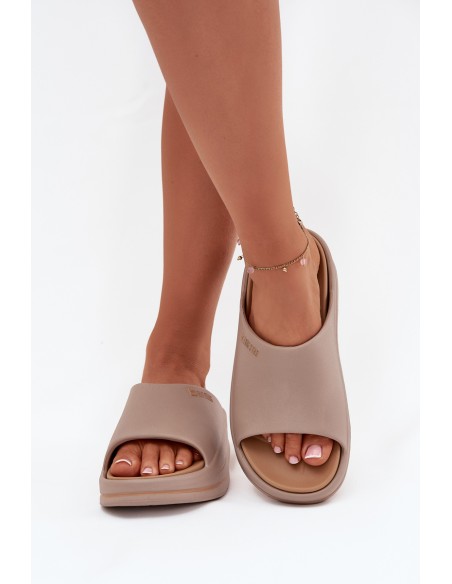 Women's Platform Sandals Big Star SS274424 Dark Beige