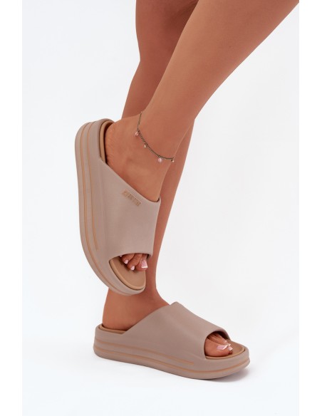 Women's Platform Sandals Big Star SS274424 Dark Beige