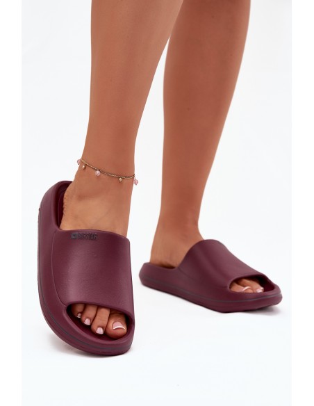 Lightweight Women's Slippers Big Star SS274422 Burgundy