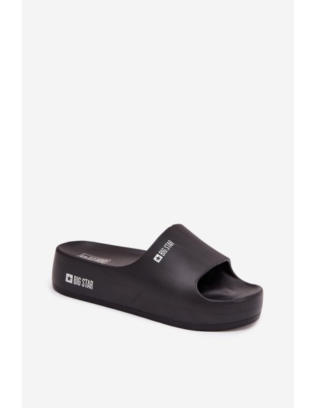 Women's Foam Slippers on Massive Platform Big Star SS274721 Black